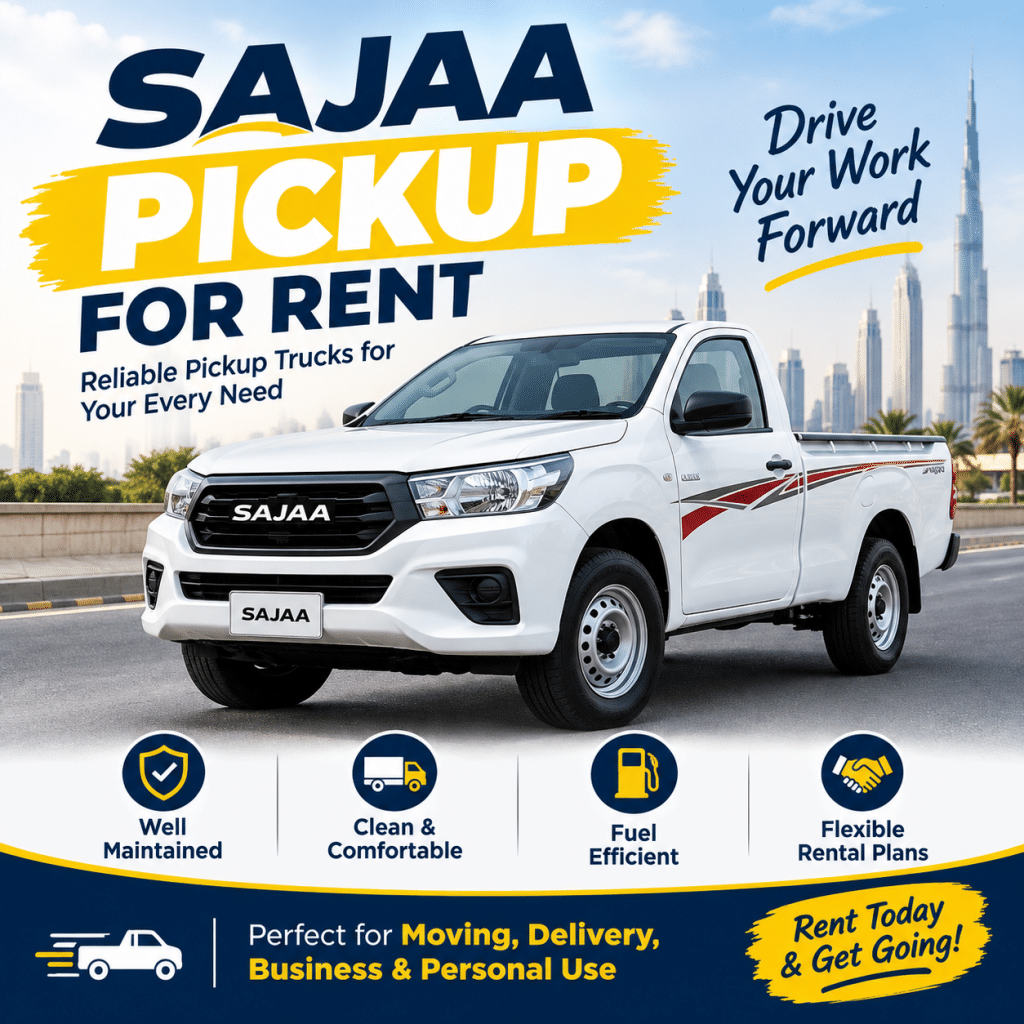 Sajaa Pickup for Rent 2 sajaa Pickup for rent